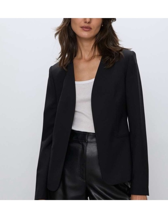 Babaton Jackets & Blazers - Babaton Black Collarless Open-Front Blazer